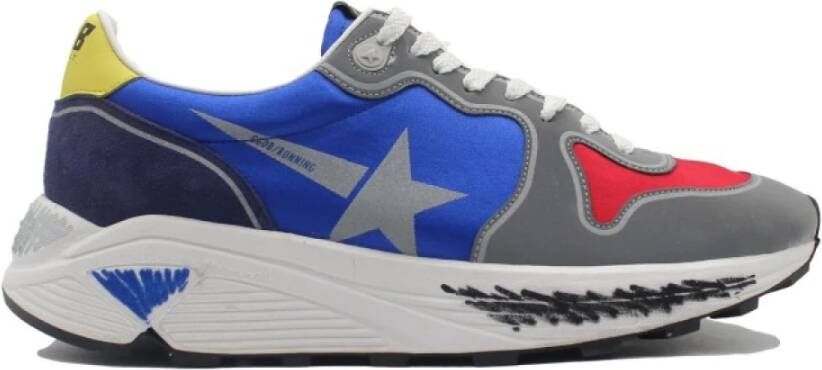 Golden Goose Hardloopsneakers Zilver Rood Blauw Multicolor Heren