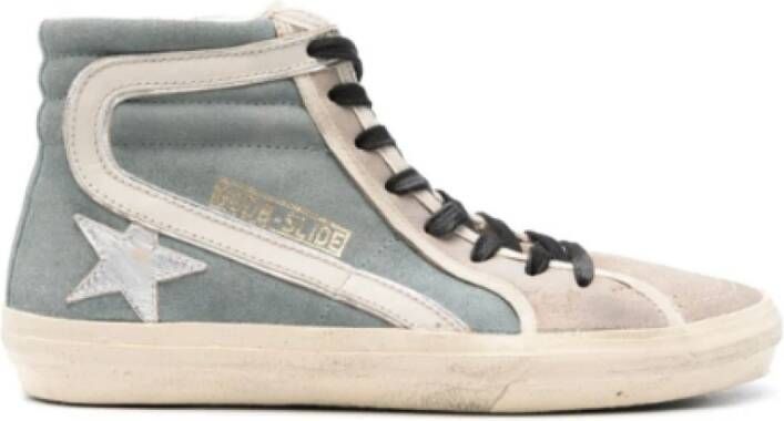 Golden Goose Hemelse Slide Sneakers met Sterdetail Blue Dames