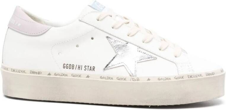 Golden Goose Low-Top Sneakers White Leather Wohi Star Sneakers in wit