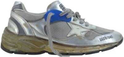 Golden Goose Iconische Ster Leren Dad Sneakers Versleten Effect Multicolor Dames