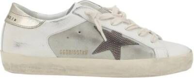 Golden Goose Iconische ster leren sneakers met suède Beige Dames