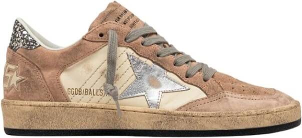 Golden Goose Italiaanse Ball Star Double Quarter Sneakers Pink Dames