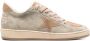 Golden Goose Italiaanse Sneakers Grijs Taupe Vetersluiting Platte Rubberen Zool Beige Dames - Thumbnail 1