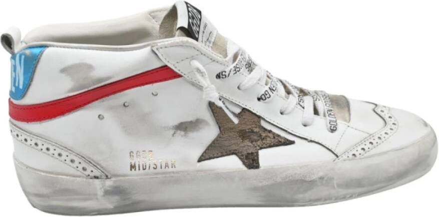 Golden Goose Klassiek Wit Kaki Blauw Sneakers Multicolor Heren