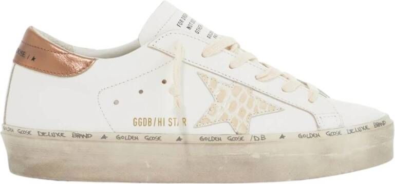 Golden Goose Klassieke Hi Star Leren Sneakers White Dames