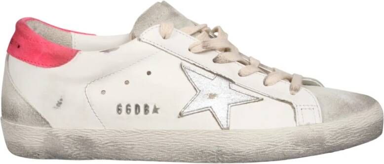 Golden Goose Klassieke Sneakers met Suède Inzetstukken Beige Dames