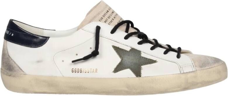 Golden Goose Klassieke Super-Star Sneakers Fw24 Groen Beige Heren