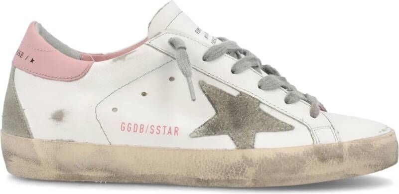 Golden Goose Sneakers met versleten effect en sterrenlogo Beige Dames