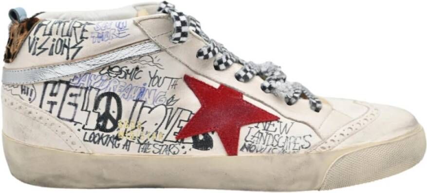 Golden Goose Klassieke wit rode beige sneakers Multicolor Dames