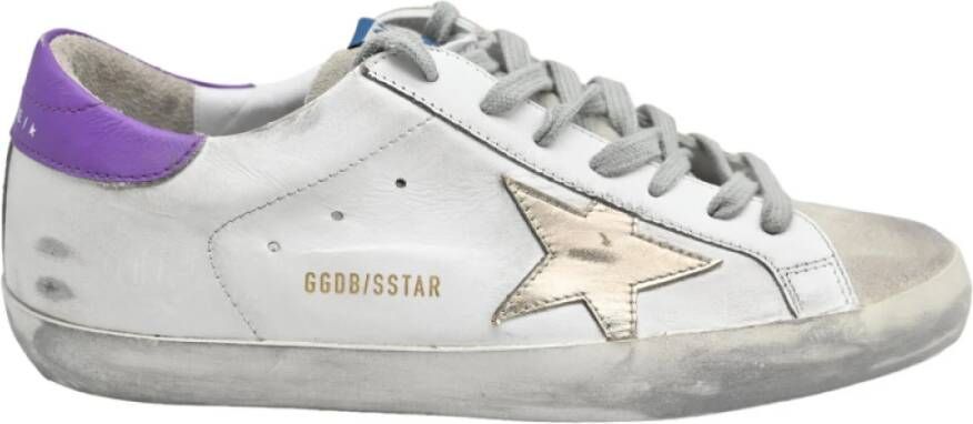 Golden Goose Klassieke witte grijze sneakers White Dames