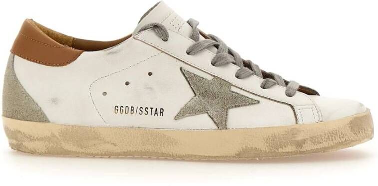 Golden Goose Super-star Witte Sneakers Verouderd Effect White Dames