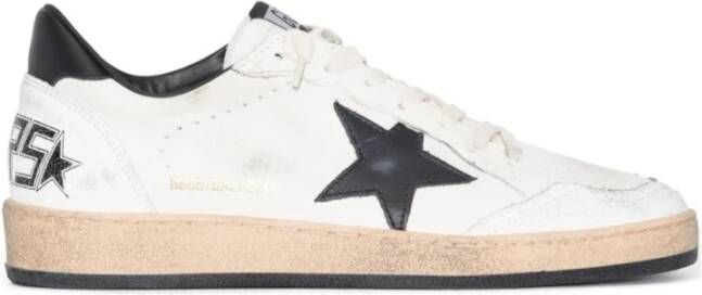 Golden Goose Klassieke Witte Zwarte Sneakers White Dames