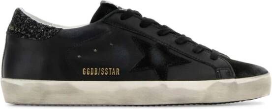 Golden Goose Klassieke zwarte leren sneakers Black Dames