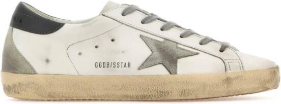 Golden Goose Witte Leren Sneakers met Contrasterende Details White Dames