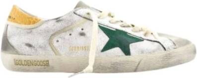 Golden Goose Krokodilhak Groene Ster Sneakers White Heren