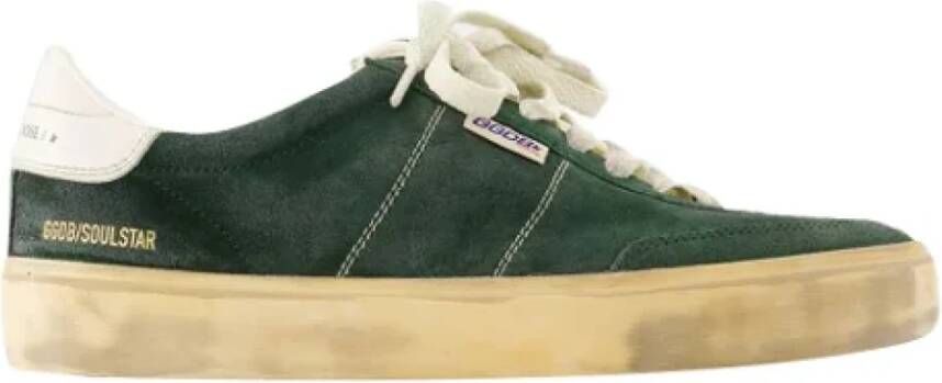 Golden Goose Leather sneakers Green Dames