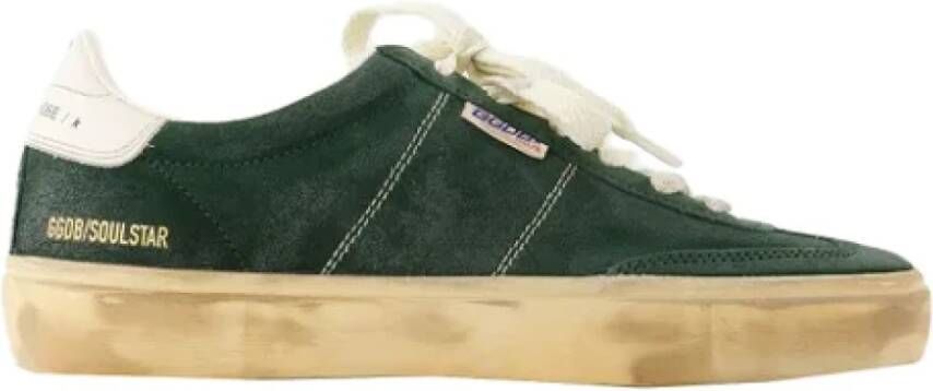 Golden Goose Leather sneakers Green Dames