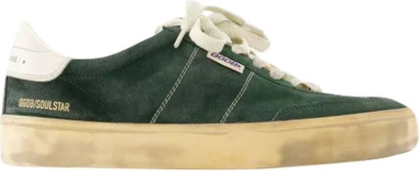 Golden Goose Leather sneakers Green Dames