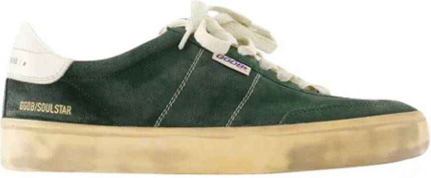 Golden Goose Leather sneakers Green Dames