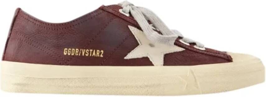 Golden Goose Leather sneakers Red Dames