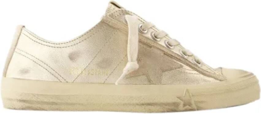 Golden Goose Leather sneakers Yellow Dames