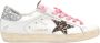 Golden Goose Leopard Horsy Glitter Sneakers White Dames - Thumbnail 1