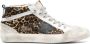 Golden Goose Leopard Print Panel Sneakers Brown Dames - Thumbnail 1