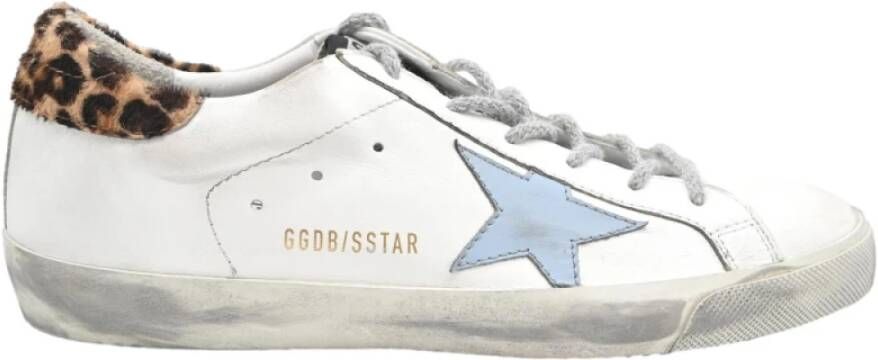 Golden Goose Leopard Superstar Sneakers Wit IJs White Dames