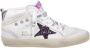 Golden Goose Leren Bovenkant Glitter Ster Hiel Sneakers White Dames - Thumbnail 1