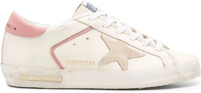 Golden Goose Leren Casual Sneakers in Beige Dames