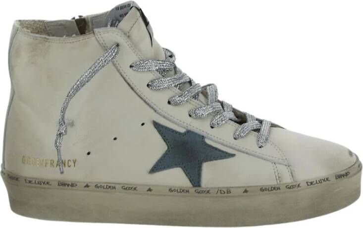 Golden Goose Leren Francy Sneaker in Goud White Dames