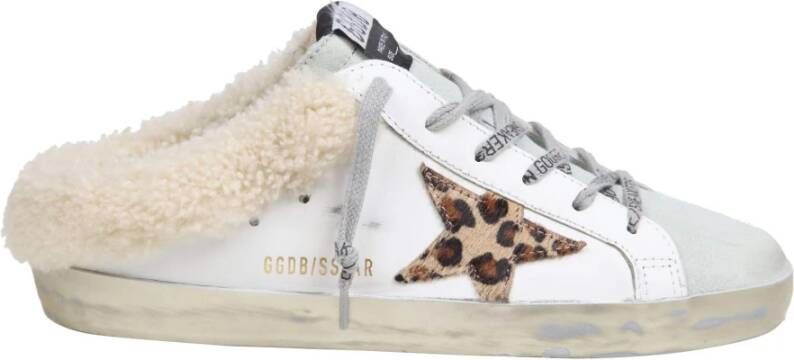 Golden Goose Leren sabot met gespotte ster muilezels Multicolor Dames