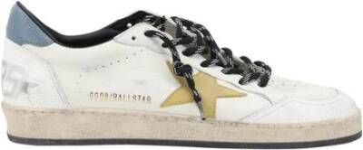 Golden Goose Leren sneakers met iconische sterdetail White Heren