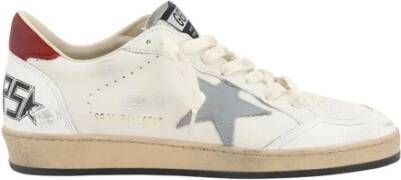 Golden Goose Leren sneakers met suède inzetstukken Beige Heren