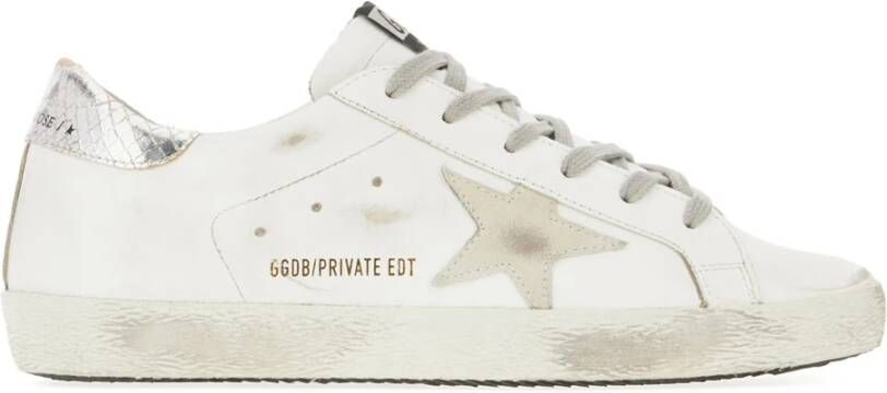 Golden Goose Leren Sterrenprint Hak Sneakers White Dames