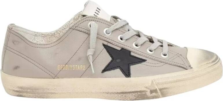 Golden Goose Leren V-Star 2 Sneakers Grijs Gray Heren