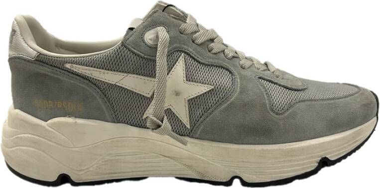 Golden Goose Lichtgrijze Ster Patch Hardloopschoenen Gray Heren