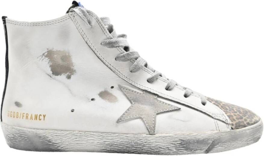 Golden Goose Luipaard Ster Sneakers White Dames