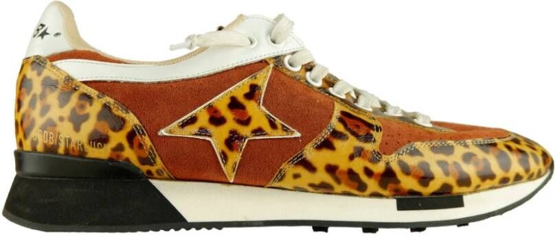 Golden Goose Luipaardprint Leren Sneakers Multicolor Dames