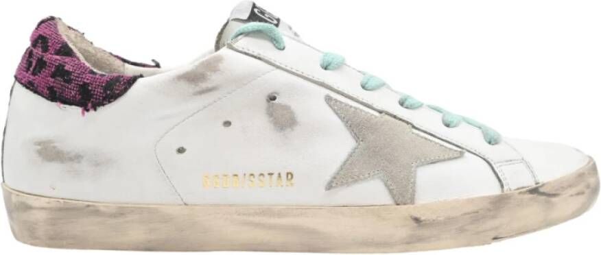 Golden Goose Luipaardprint Sneakers Wit Ice Fuxia Zwart White Dames