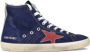 Golden Goose Marineblauw Suède Francy Sneakers Blue Heren - Thumbnail 1