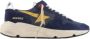 Golden Goose Marineblauw Suède Hardloopschoenen Multicolor Heren - Thumbnail 1