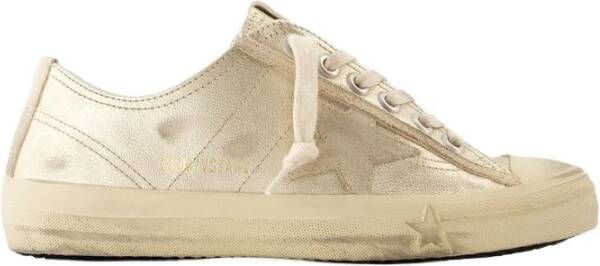 Golden Goose Sneakers V-Star 2 Sneakers Leather Metallic in staalgrijs