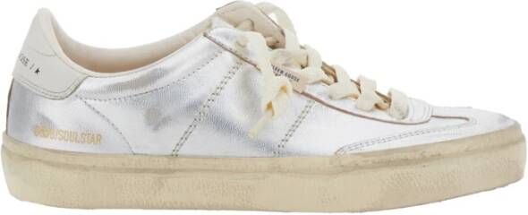 Golden Goose Zilveren Soul Star Gelamineerde Sneakers Gray Dames