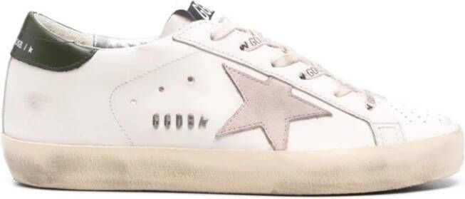 Golden Goose Metallic Star Leren Sneakers White Dames