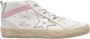 Golden Goose Mid Star Leren High Top Sneakers White Dames - Thumbnail 1