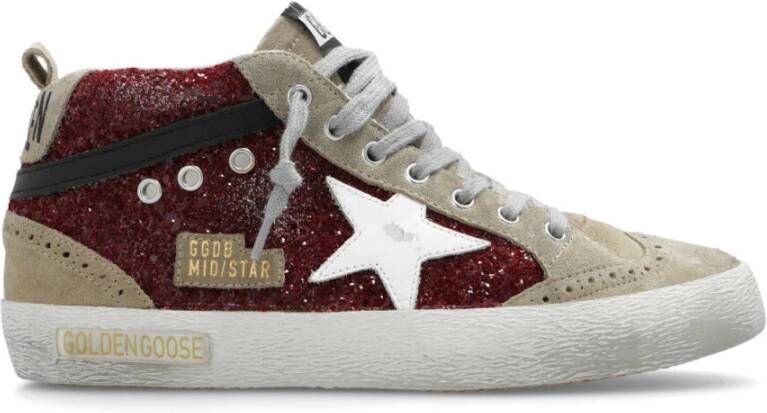 Golden Goose Mid Star Classic hoge sneakers Rood Dames