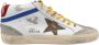 Golden Goose Mid Star Suede White Ice Beige Sneakers White Heren - Thumbnail 1