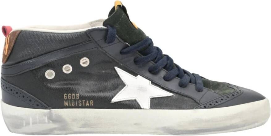 Golden Goose Midstar Dark Brown White Sneakers Gray Dames