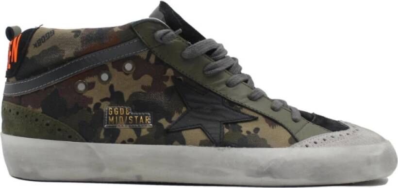 Golden Goose Midstar Military Grey Sneakers Green Dames